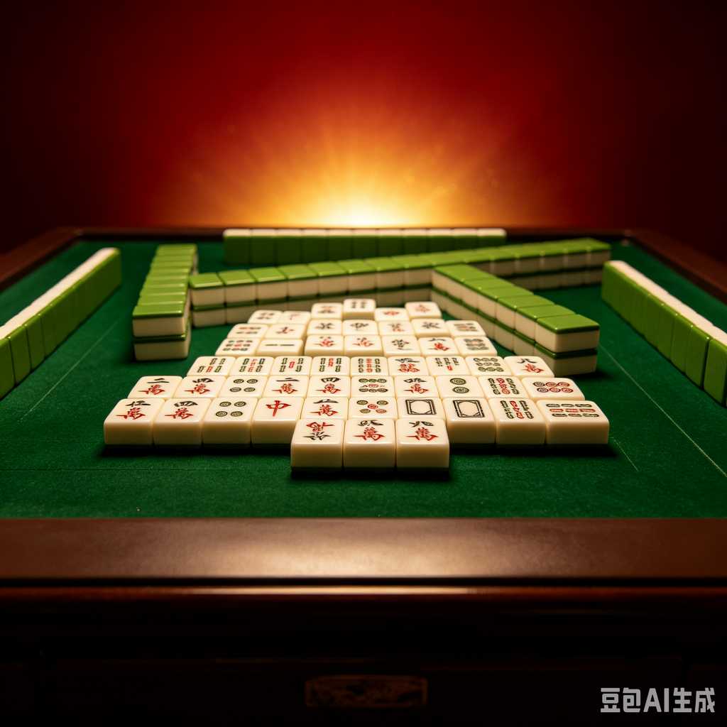 blue crystal mahjong set